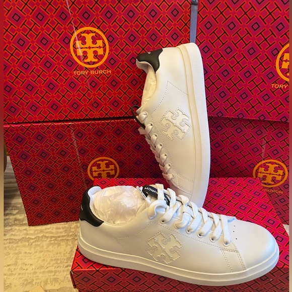 Tory Burch Women’s Double Howell Court Sneakers - Picture 8 of 10